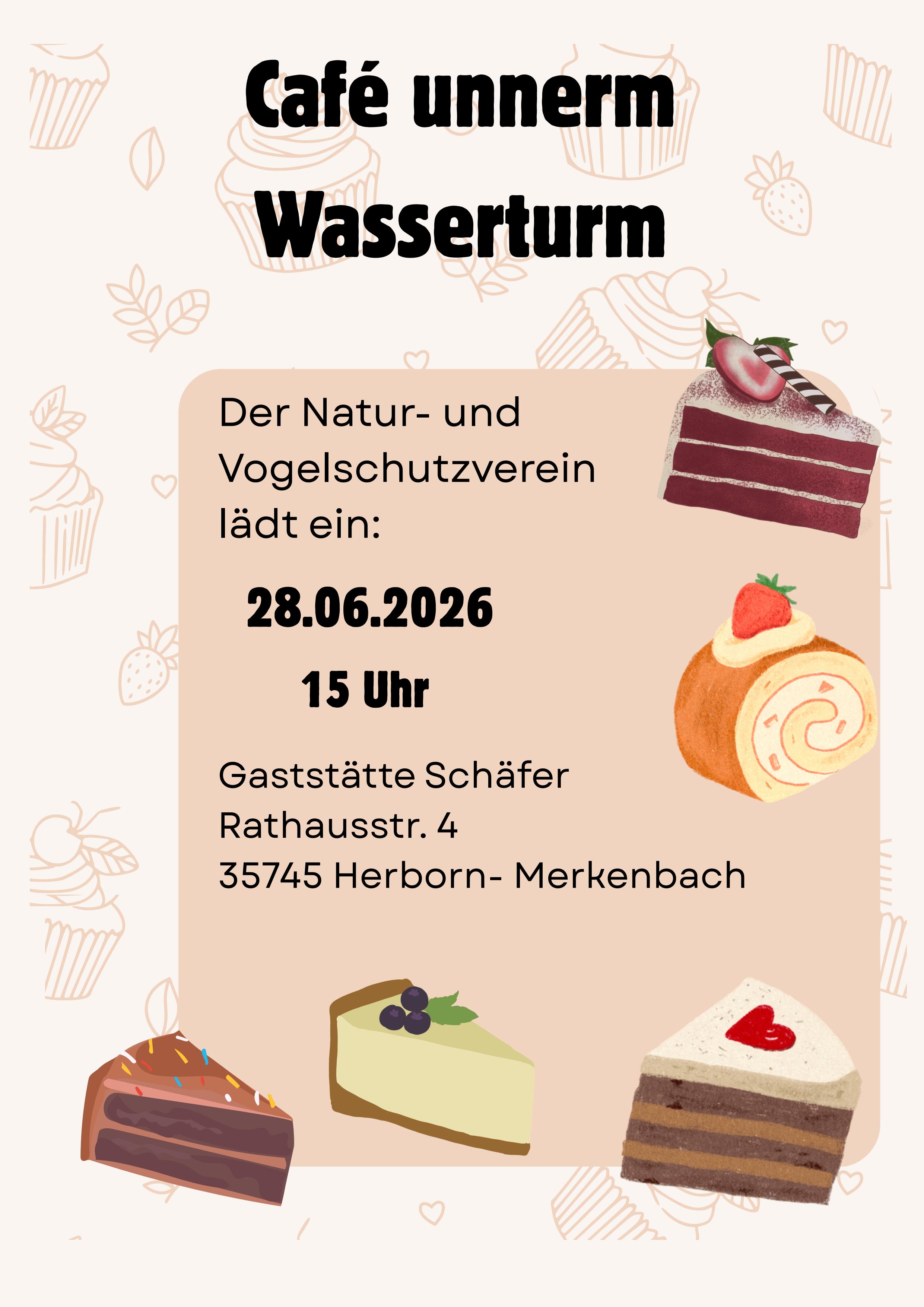 Einladung Café unterm Wasserturm 2026